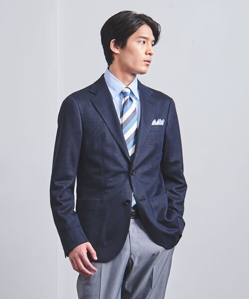 UNITED ARROWS(ユナイテッドアローズ)の「カノコ 2ボタンジャケット COMFORT EASY-MODEL-ストレッチ-(テーラードジャケット・メンズ・ネイビー・44/46/48/50)」の2枚目の写真