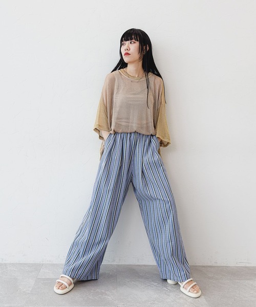 niko and...（ニコアンド）の「[MODE NORM CORE]テロテロメタリックプルオーバー（その他トップス・レディース・ブラック/グレー/イエロー・MEDIUM/LARGE）」の14枚目の写真