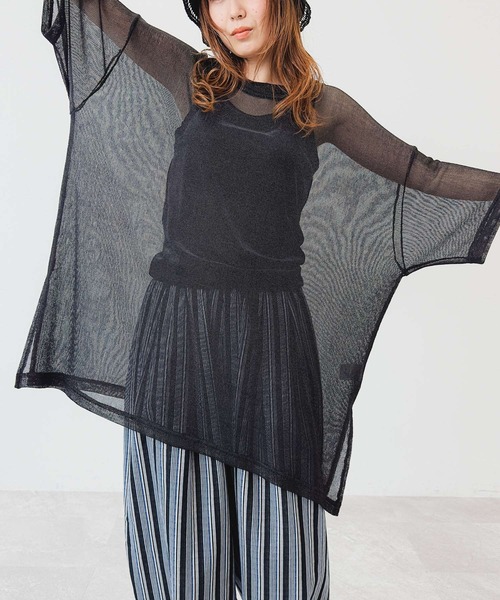 niko and...（ニコアンド）の「[MODE NORM CORE]テロテロメタリックプルオーバー（その他トップス・レディース・ブラック/グレー/イエロー・MEDIUM/LARGE）」の5枚目の写真