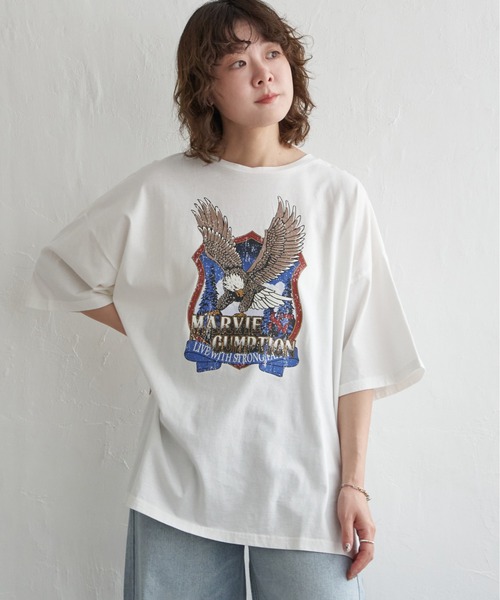 セール】イーグルプリントビッグTシャツ（Tシャツ/カットソー