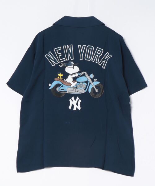 PEANUTS(ピーナッツ)の「【MLB×PEANUTS】オリジナルプリントレーヨン総柄シャツ キャラアロハ(シャツ/ブラウス・メンズ・その他/その他1/その他2・SMALL/MEDIUM/LARGE/X-LARGE)」の4枚目の写真