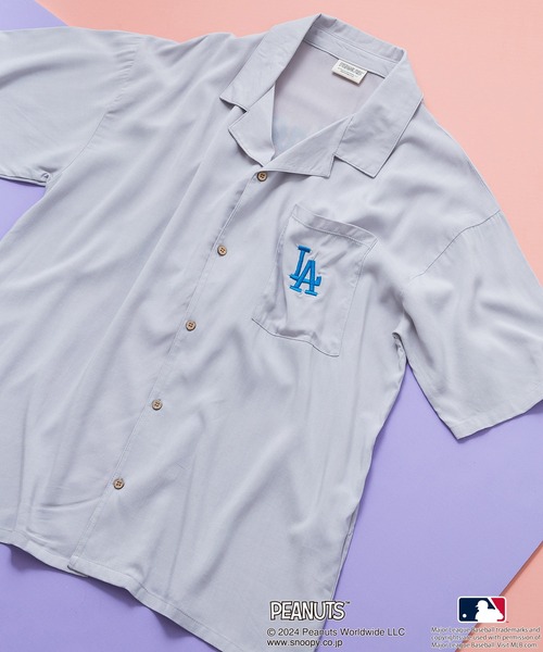 PEANUTS(ピーナッツ)の「【MLB×PEANUTS】オリジナルプリントレーヨン総柄シャツ キャラアロハ(シャツ/ブラウス・メンズ・その他/その他1/その他2・SMALL/MEDIUM/LARGE/X-LARGE)」の2枚目の写真