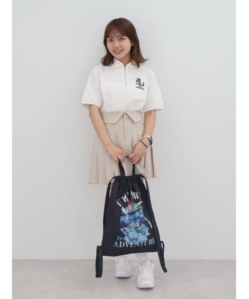Disney(ディズニー)の「ハーフジップポロシャツ/Peter Pan(シャツ/ブラウス・レディース・オフホワイト/ネイビー・M/L)」の7枚目の写真