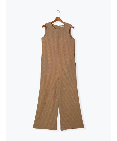 Lugnoncure（ルノンキュール）の「シュリンク無地オールインワン（サロペット/オーバーオール・レディース・ベージュ/パープル/ブラック・F）」の15枚目の写真