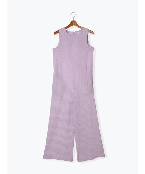 Lugnoncure（ルノンキュール）の「シュリンク無地オールインワン（サロペット/オーバーオール・レディース・ベージュ/パープル/ブラック・F）」の16枚目の写真