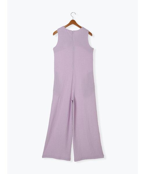 Lugnoncure（ルノンキュール）の「シュリンク無地オールインワン（サロペット/オーバーオール・レディース・ベージュ/パープル/ブラック・F）」の17枚目の写真