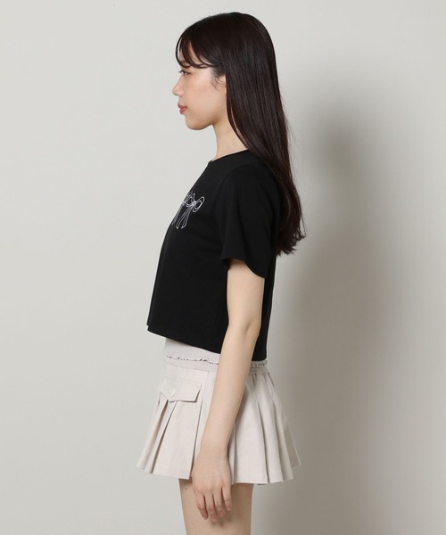 3.3 Field Trip （3.3フィールドトリップ）の「3.3 Field Trip／シシュウリボンT（Tシャツ/カットソー・レディース・ブラック/ホワイト・FREE）」の12枚目の写真