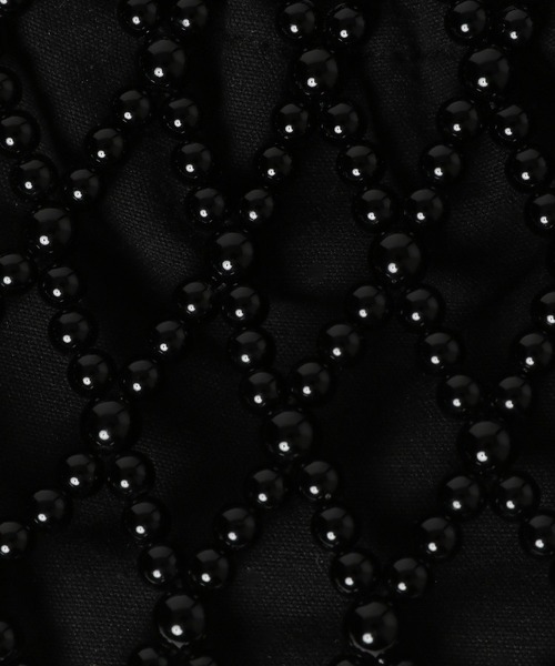 LEPSIM（レプシィム）の「ビーズミニバッグ　123975（ショルダーバッグ・レディース・ブラック/シルバー・ONE SIZE）」の22枚目の写真