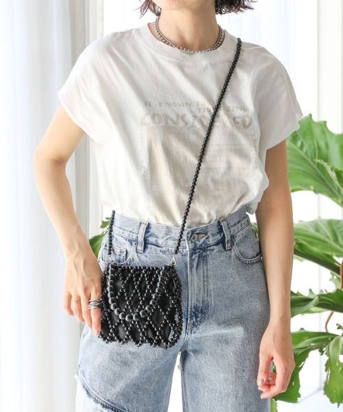 LEPSIM（レプシィム）の「ビーズミニバッグ 123975（ショルダーバッグ