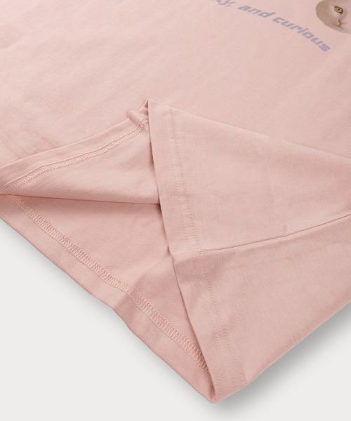 SlashDate（スラッシュデイト）の「イヌネコプリント 半袖Tシャツ アニマルプリント オーバーサイズ バックプリント（Tシャツ/カットソー・メンズ・ホワイト/ブラック/ピンク/ホワイト系その他・M/L）」の6枚目の写真