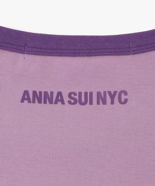 ANNA SUI NYC(アナ スイ エヌ ワイ シー)の「ANNA SUI NYC HELLO KITTY リンガーTシャツ(Tシャツ/カットソー・レディース・ミント/パープル・FREE)」の7枚目の写真