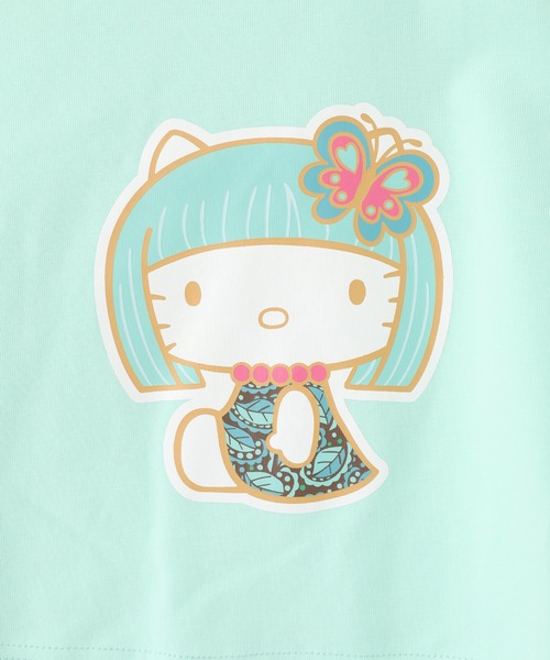 ANNA SUI NYC(アナ スイ エヌ ワイ シー)の「ANNA SUI NYC HELLO KITTY リンガーTシャツ(Tシャツ/カットソー・レディース・ミント/パープル・FREE)」の3枚目の写真
