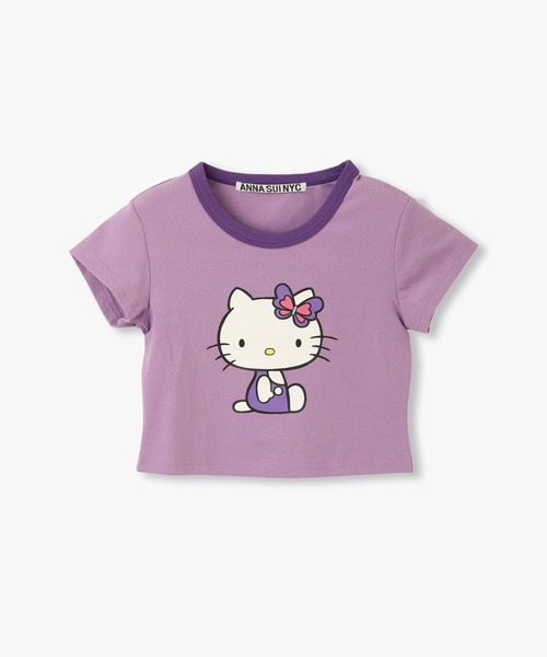 ANNA SUI NYC(アナ スイ エヌ ワイ シー)の「ANNA SUI NYC HELLO KITTY リンガーTシャツ(Tシャツ/カットソー・レディース・ミント/パープル・FREE)」の15枚目の写真