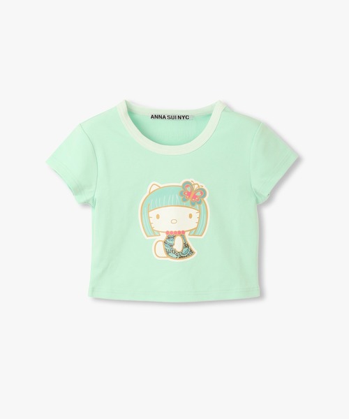 ANNA SUI NYC(アナ スイ エヌ ワイ シー)の「ANNA SUI NYC HELLO KITTY リンガーTシャツ(Tシャツ/カットソー・レディース・ミント/パープル・FREE)」の17枚目の写真