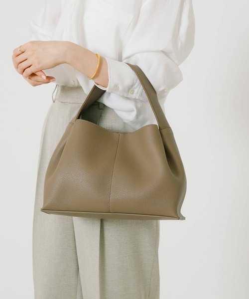 URBAN RESEARCH（アーバンリサーチ）の「ワンハンドルタックバッグ（ハンドバッグ・レディース・ホワイト/ブラック/ベージュ・-）」の10枚目の写真