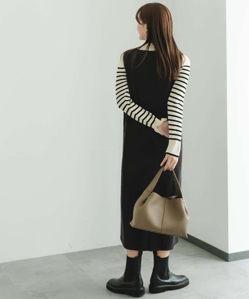 URBAN RESEARCH（アーバンリサーチ）の「ワンハンドルタックバッグ（ハンドバッグ・レディース・ホワイト/ブラック/ベージュ・-）」の18枚目の写真