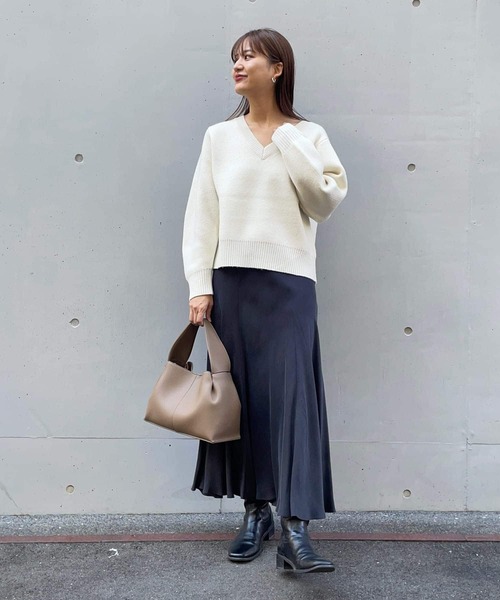 URBAN RESEARCH（アーバンリサーチ）の「ワンハンドルタックバッグ（ハンドバッグ・レディース・ホワイト/ブラック/ベージュ・-）」の20枚目の写真