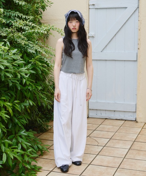 【新品未着用】MEER. AMERICAN SLEEVE FLARE TOP セール】stretch american sleeve tank / ストレッチアメリカン