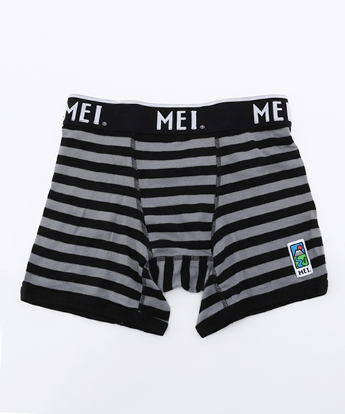 パンツ mei MEI（メイ）の「WEGO/MEI 先染めフライスボーダーボクサーパンツ