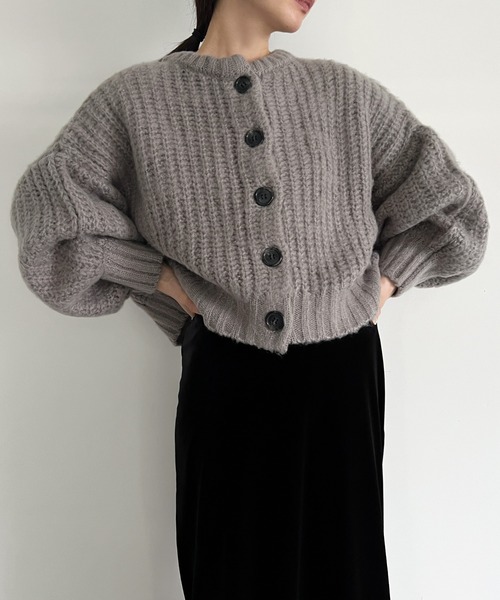 セール】ボリュームスリーブオーバーカーディガン（カーディガン