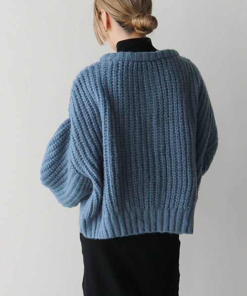 【セール】ボリュームスリーブオーバーカーディガン（カーディガン/ボレロ）｜select MOCA by son（セレクトモカバイソン）