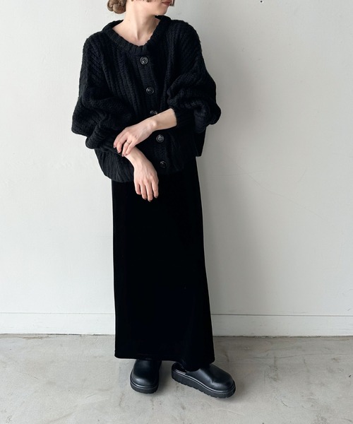 【セール】ボリュームスリーブオーバーカーディガン（カーディガン/ボレロ）｜select MOCA by son（セレクトモカバイソン）