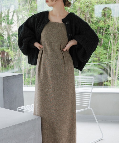 【セール】ボリュームスリーブオーバーカーディガン（カーディガン/ボレロ）｜select MOCA by son（セレクトモカバイソン）