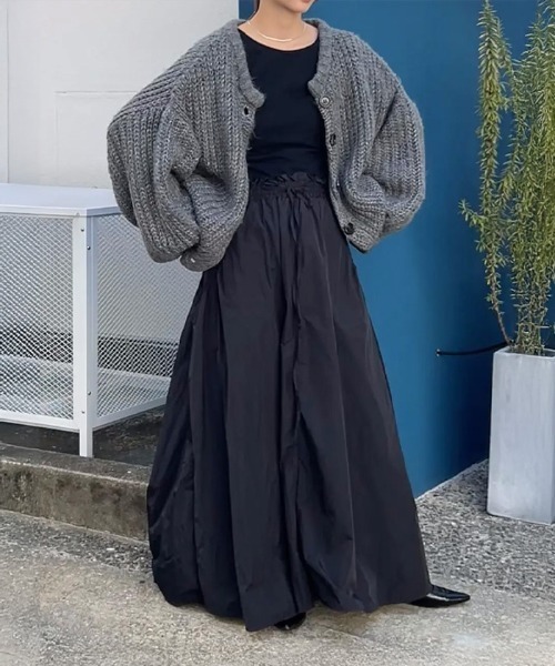 【セール】ボリュームスリーブオーバーカーディガン（カーディガン/ボレロ）｜select MOCA by son（セレクトモカバイソン）