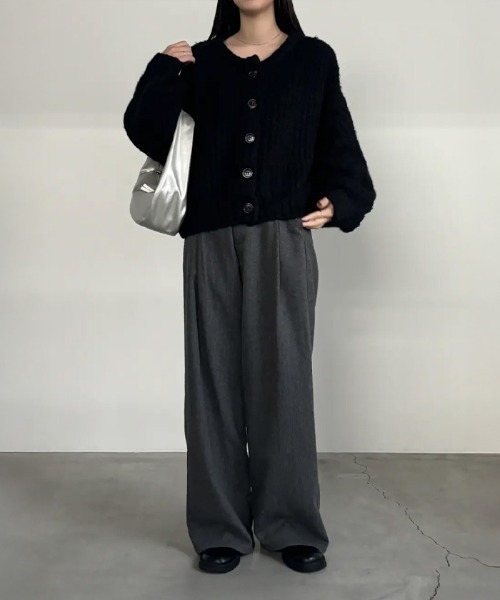 【セール】ボリュームスリーブオーバーカーディガン（カーディガン/ボレロ）｜select MOCA by son（セレクトモカバイソン）