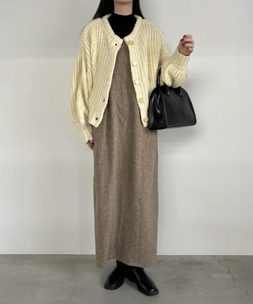 【セール】ボリュームスリーブオーバーカーディガン（カーディガン/ボレロ）｜select MOCA by son（セレクトモカバイソン）