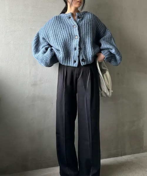 【セール】ボリュームスリーブオーバーカーディガン（カーディガン/ボレロ）｜select MOCA by son（セレクトモカバイソン）