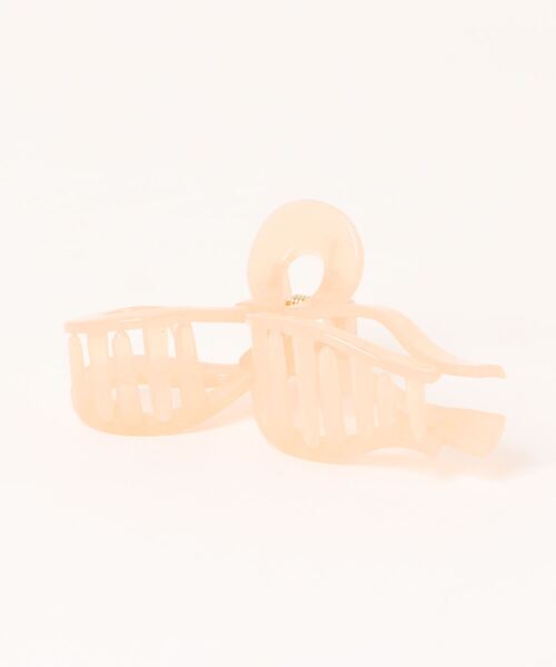 mysty woman(ミスティウーマン)の「リボンバンスクリップ 131902(バレッタ/ヘアクリップ・レディース・ベージュ/ライトピンク/ダークブラウン・FREE)」の15枚目の写真