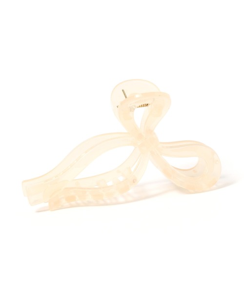 mysty woman(ミスティウーマン)の「リボンバンスクリップ 131902(バレッタ/ヘアクリップ・レディース・ベージュ/ライトピンク/ダークブラウン・FREE)」の9枚目の写真