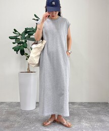 fredy emue | 裏毛 Iラインワンピース(ワンピース)
