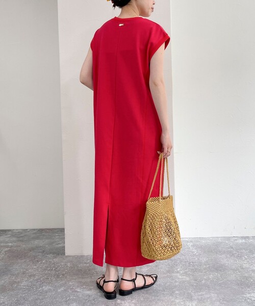 fredy emue（フレディエミュ）の「裏毛 Iラインワンピース（ワンピース・レディース・チャコールグレー/レッド/グレー・38）」の8枚目の写真