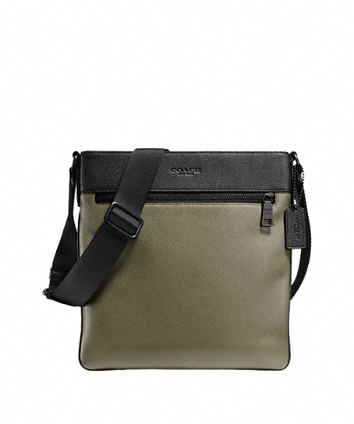 COACH（コーチ）の「バワリー クロスボディー ペブル レザー（ショルダーバッグ・メンズ・グリーン系その他/オレンジ系その他/ブラック系その他/ブルー系その他/ブラウン系その他・ﾌﾘ-）」の3枚目の写真