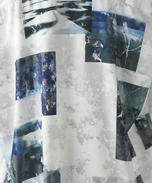 HARE（ハレ）の「グロッシーコラージュプリントシャツ(HARE)（シャツ/ブラウス・メンズ・ホワイト/ブルー/ブラック・FREE）」の21枚目の写真