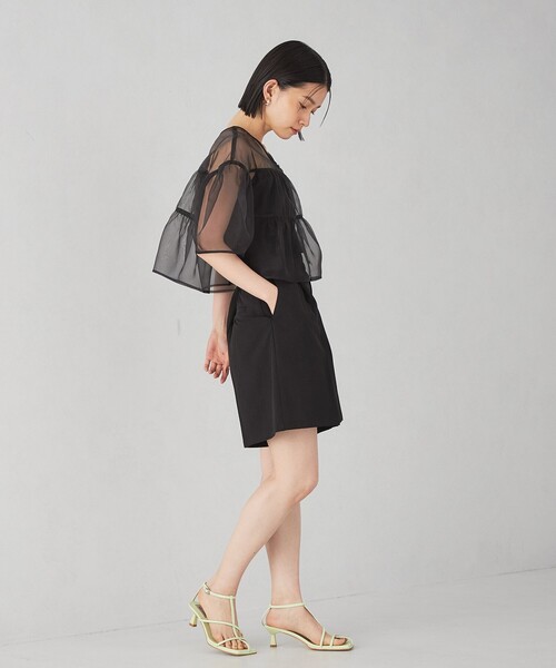 EMMEL REFINES（エメルリファインズ）の「＜EMMEL REFINES＞EM オーガン 2WAY ブラウス（シャツ/ブラウス・レディース・ブラック/ライム・FREE）」の15枚目の写真