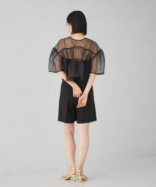 EMMEL REFINES（エメルリファインズ）の「＜EMMEL REFINES＞EM オーガン 2WAY ブラウス（シャツ/ブラウス・レディース・ブラック/ライム・FREE）」の17枚目の写真