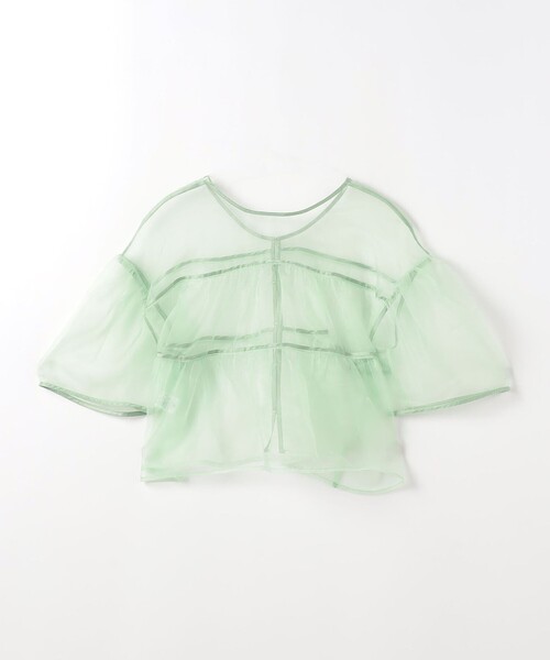 EMMEL REFINES（エメルリファインズ）の「＜EMMEL REFINES＞EM オーガン 2WAY ブラウス（シャツ/ブラウス・レディース・ブラック/ライム・FREE）」の20枚目の写真