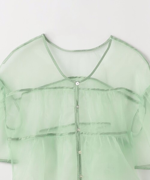 EMMEL REFINES（エメルリファインズ）の「＜EMMEL REFINES＞EM オーガン 2WAY ブラウス（シャツ/ブラウス・レディース・ブラック/ライム・FREE）」の9枚目の写真