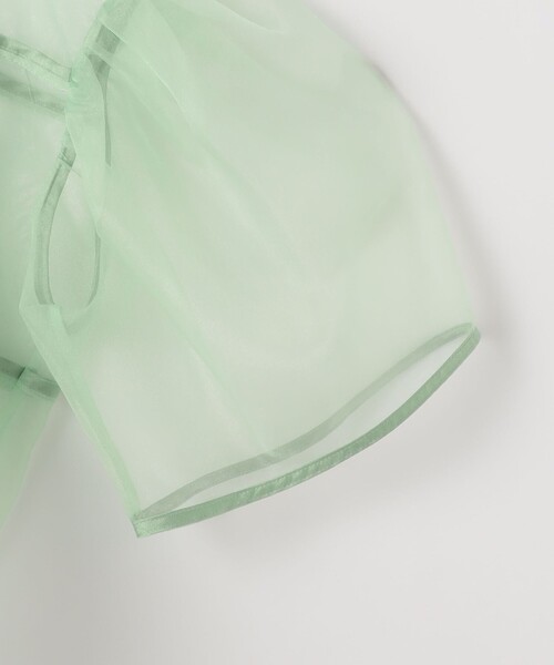 EMMEL REFINES（エメルリファインズ）の「＜EMMEL REFINES＞EM オーガン 2WAY ブラウス（シャツ/ブラウス・レディース・ブラック/ライム・FREE）」の10枚目の写真