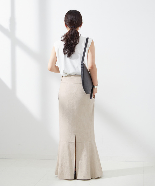 A PUPIL(アピューピル)の「【A PUPIL/ア ピューピル】MMD SK-CL:スカート(スカート・レディース・ブラック/アイボリー・MEDIUM)」の9枚目の写真