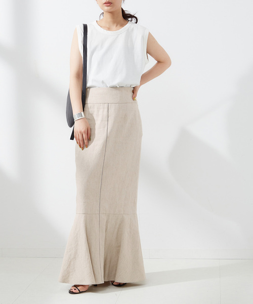 A PUPIL(アピューピル)の「【A PUPIL/ア ピューピル】MMD SK-CL:スカート(スカート・レディース・ブラック/アイボリー・MEDIUM)」の10枚目の写真