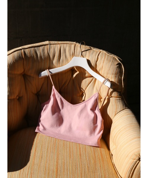 Katrin TOKYO(カトリーントーキョー)の「cup-in cropped camisole(キャミソール・レディース・ホワイト/ピンク/バーガンディー・FREE/XS)」の1枚目の写真