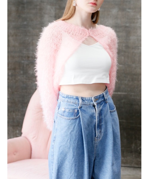Katrin TOKYO(カトリーントーキョー)の「cup-in cropped camisole(キャミソール・レディース・ホワイト/ピンク/バーガンディー・FREE/XS)」の10枚目の写真