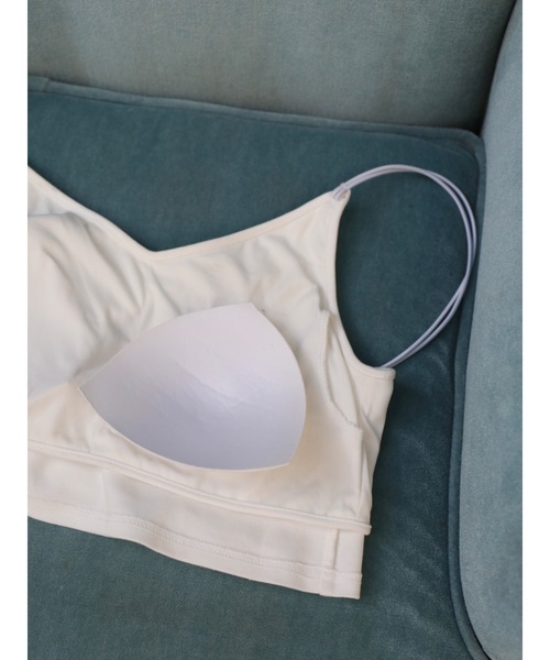 Katrin TOKYO(カトリーントーキョー)の「cup-in cropped camisole(キャミソール・レディース・ホワイト/ピンク/バーガンディー・FREE/XS)」の7枚目の写真