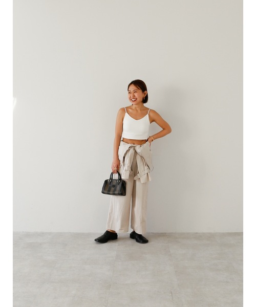 Katrin TOKYO(カトリーントーキョー)の「cup-in cropped camisole(キャミソール・レディース・ホワイト/ピンク/バーガンディー・FREE/XS)」の15枚目の写真