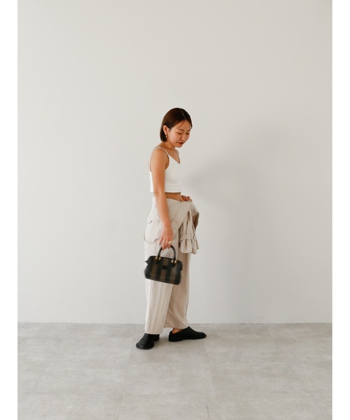 Katrin TOKYO(カトリーントーキョー)の「cup-in cropped camisole(キャミソール・レディース・ホワイト/ピンク/バーガンディー・FREE/XS)」の16枚目の写真
