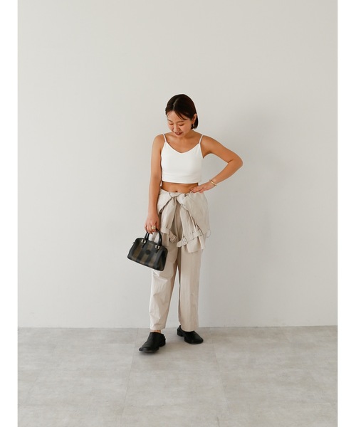 Katrin TOKYO(カトリーントーキョー)の「cup-in cropped camisole(キャミソール・レディース・ホワイト/ピンク/バーガンディー・FREE/XS)」の17枚目の写真